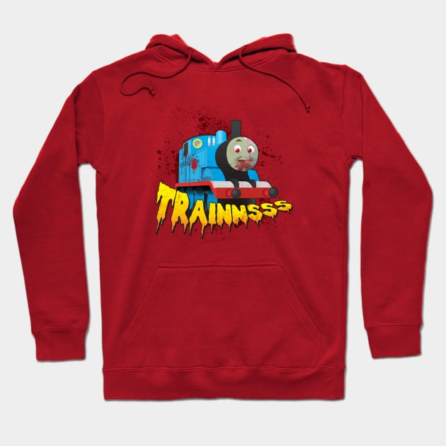 TRAINNSSSSS Hoodie by sparkmark